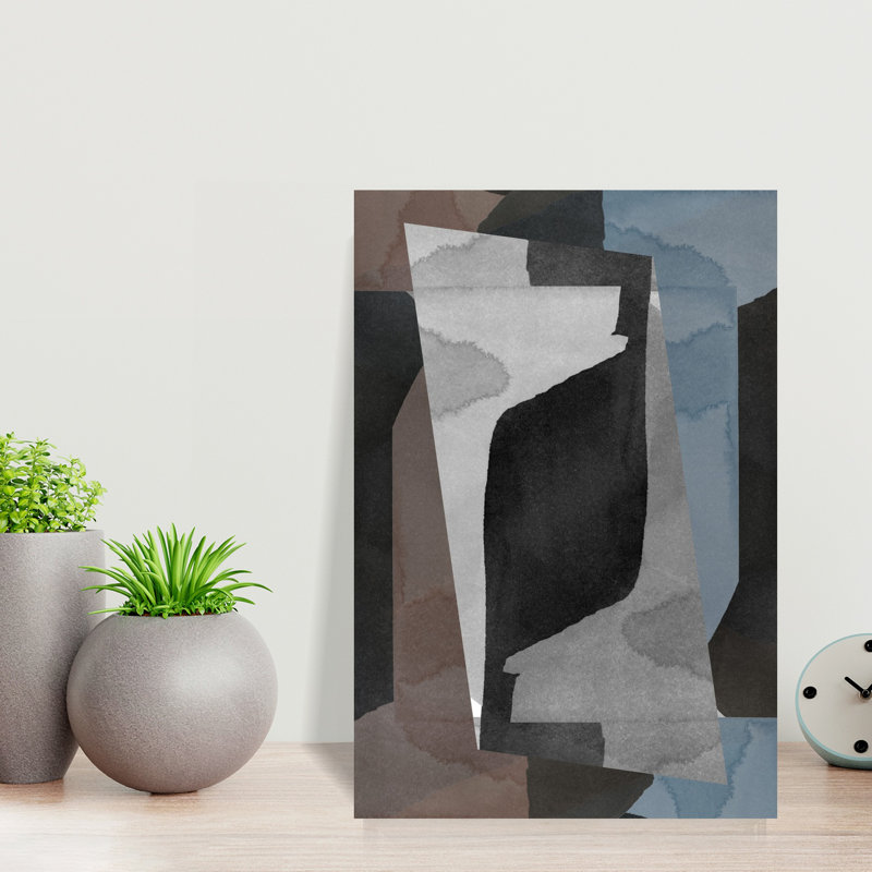 Art contemporain contemporain abstrait, H 18 po x l 12 po