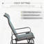 Chaise berçante coulissante simple à bascule