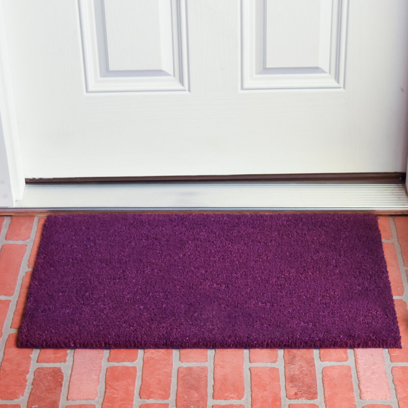 Tapis d'extérieur antidérapant Kasper, L 24 po x L 36 po, Mauve