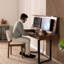 Transformer Table To Desk - Single Unit - Dark Walnut