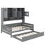 Lit de jour double en bois avec couchette et tablette-1402129836-1402129843
