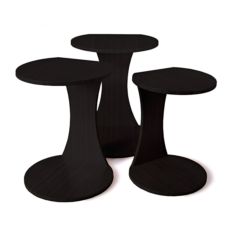 Tables gigognes Double O, Rouge