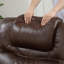 Fauteuil inclinable manuel en cuir véritable 40,9 po Grain Top Top (ensemble de 2)