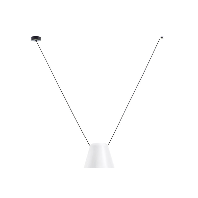 Câble latéral de grenier 1 cône, H 86,63 po x l 39,5 po x P 9,5 po, Blanc