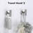 4-Piece Bath Hardware Set With Robe Towel Hooks Towel Ring Toilet Paper Holder Modern Accessories Kit -116078824