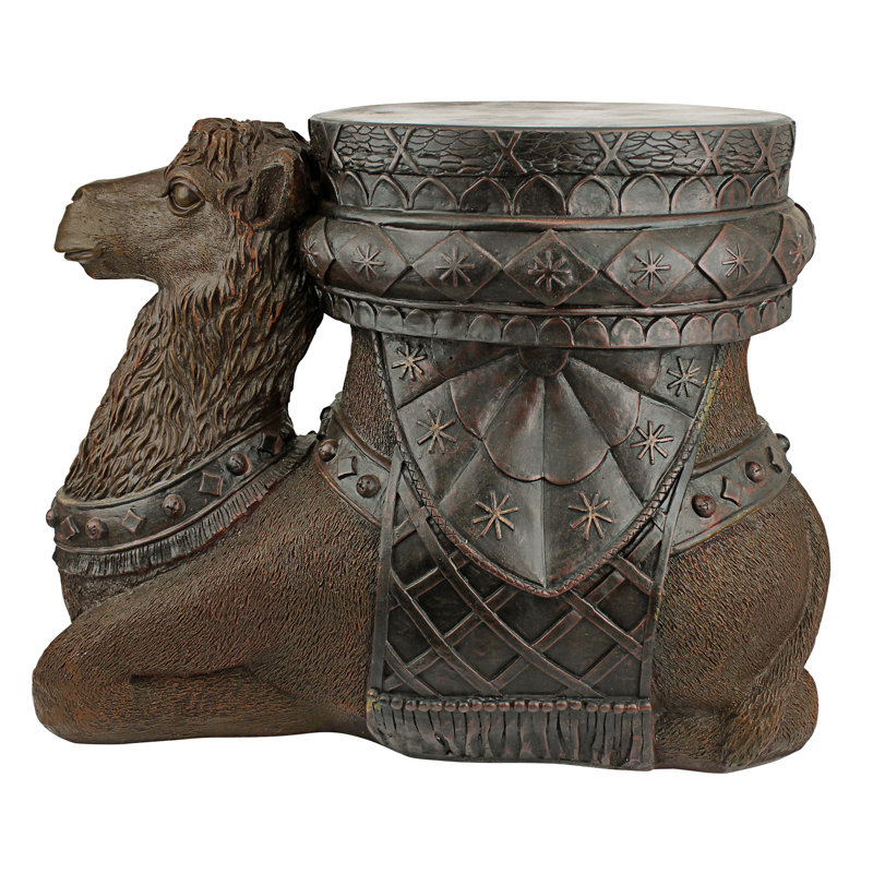 Kasbah Camel Sculptural Stone Side Table