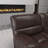 Culbreth 5-Piece Modern Fancy Faux Leather Power And Manual Reclining Sectional With Wide Back And Console