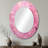 Pink Radiant Revolution Spiral I - Pink Oval Wall Mirror Decor-1798242695