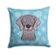  Coussin décoratif 14 "Snowflake Weimaraner