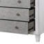 Commode Katia gris rustique et blanc vieilli
