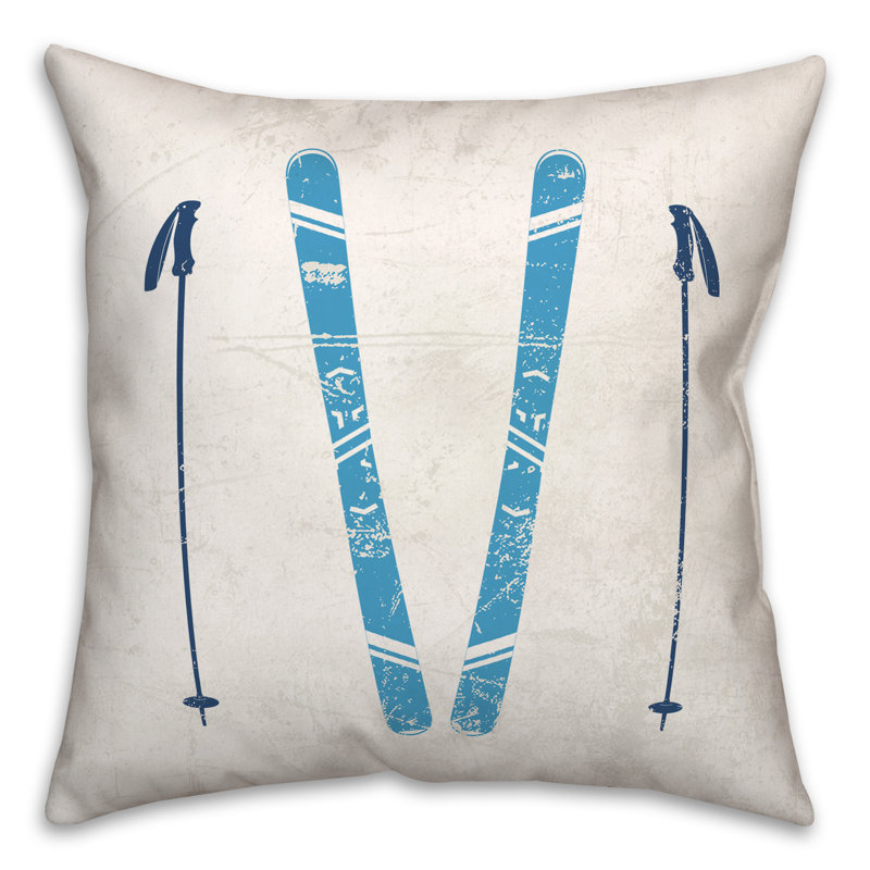 Reversible Throw Pillow, 18" H x 18" W x 1.5" D