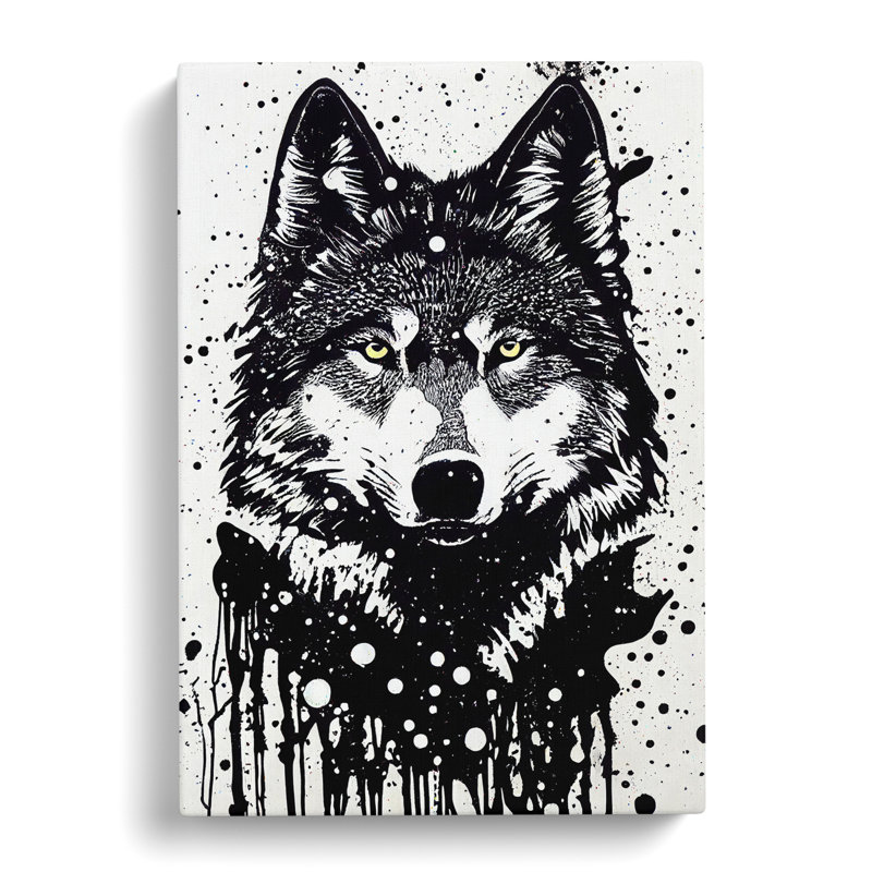 XC1022-2385X Graffiti Wolf No.4 - Wrapped Canvas Print