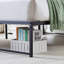 Markeda 36cm Bed Frame Single Double Size Metal Platform Slats Support Bed Base-601131265