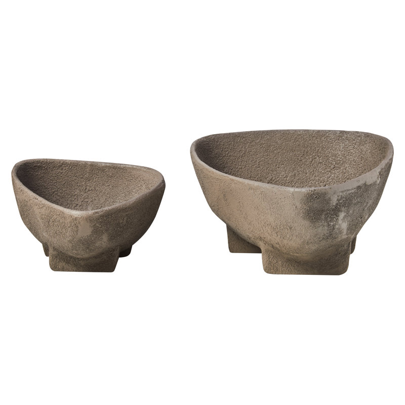 Deriva Aluminium Decorative Bowl, Grey