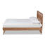 Lit plateforme simple en bois au fini brun noyer Cerissa-920164662