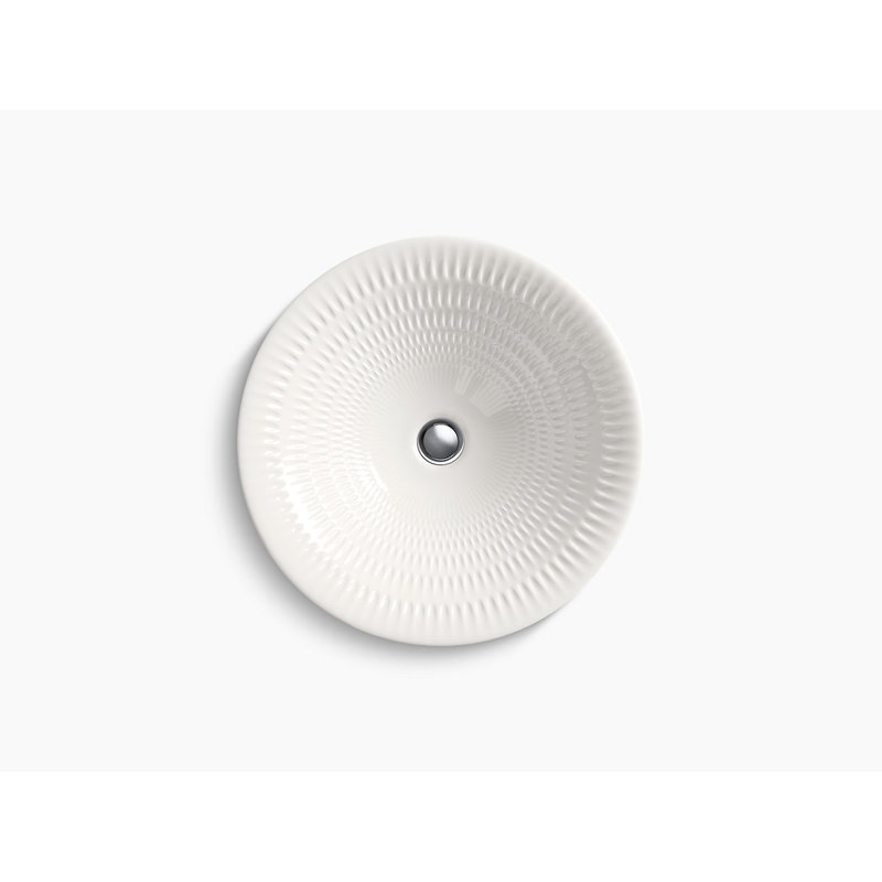 Lavabo de salle de bain Kohler Derring® Carillon, Artist Editions, Blanc translucide