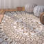 Tapis floral en laine touffeté à la main Miu-29151493