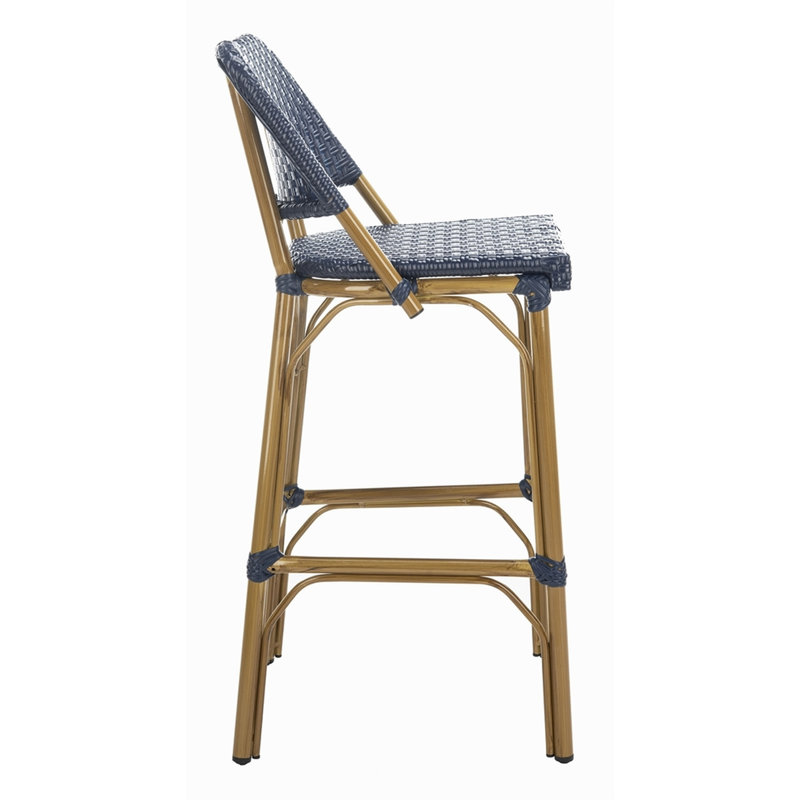 Hovis Metal Outdoor Stool, Navy