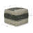 Grady 18"W Wool and Cotton Square Pouf-1845007196