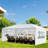 10*20ft Outdoor Party Tent With 6 Removable Sidewalls, Waterproof Canopy Patio Wedding Gazebo, White
