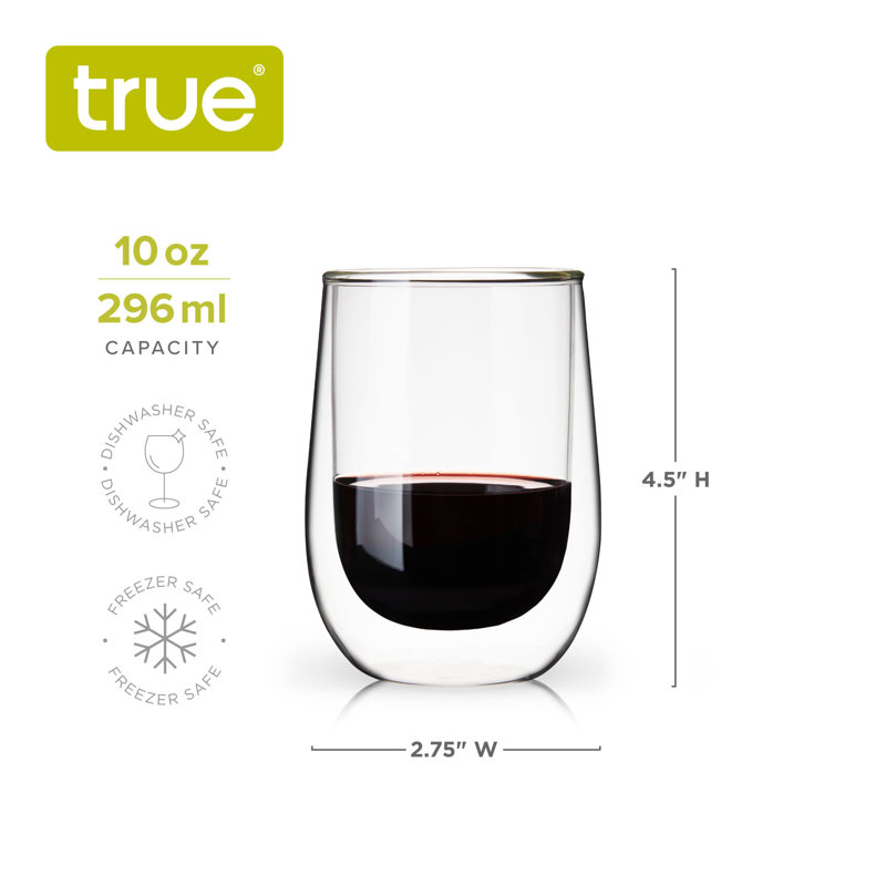 Double-Walled Wine Glasses