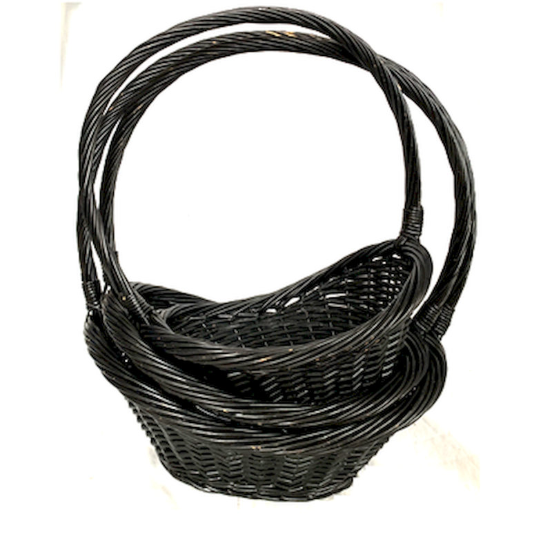 Ensemble de paniers 3 pièces en osier, H 16 po x l 8,8 po x P 6,4 po, 1
