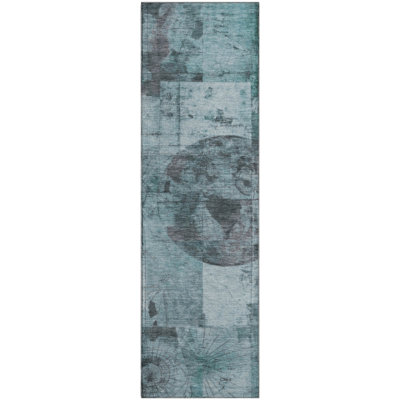 Premium Machine Washable Farolt AMF1905 Global Rug
