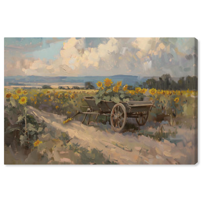 «Sunflower Field Canvas Autum» par 