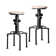 Peres Swivel Counter Stool with Metal Frame