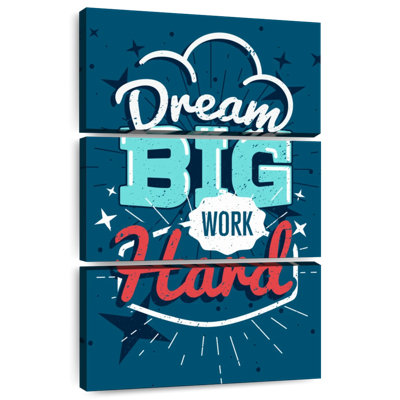 Tergel Dream Big Work Hard