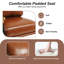 Fauteuil d'appoint en cuir Dajauna