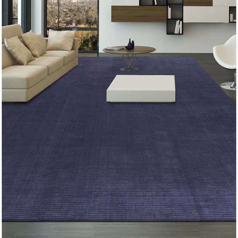 Wool Area Rug in Gray, Rectangle 11'9" x 14'10"