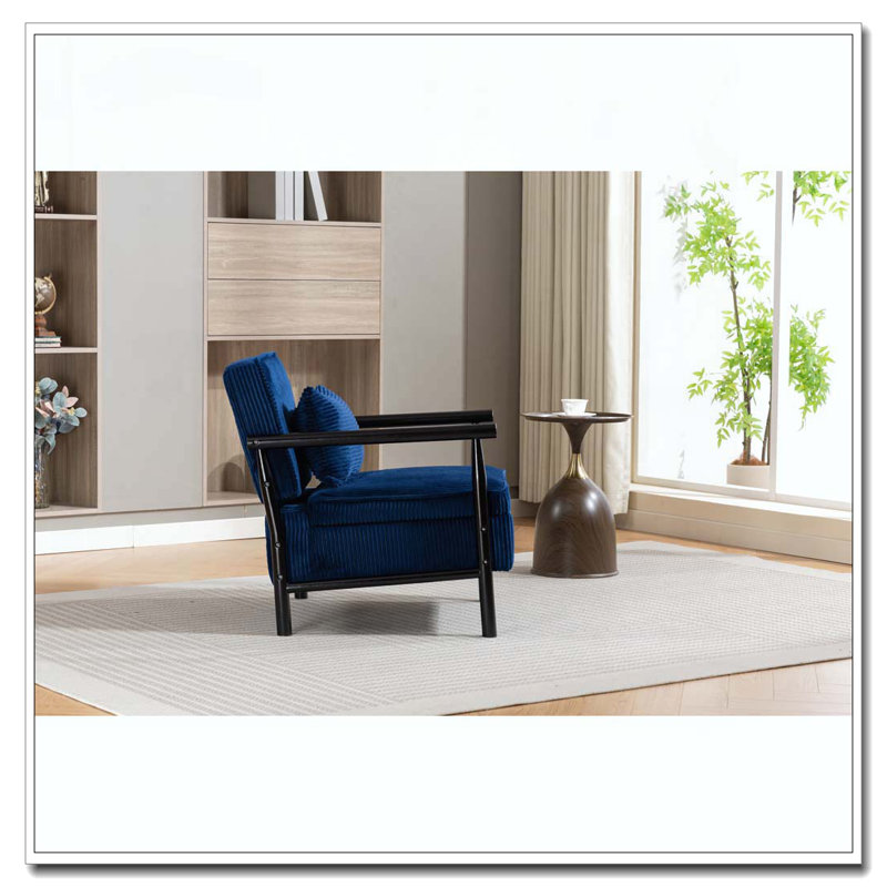 Chaise d'appoint moderne, Bleu antique