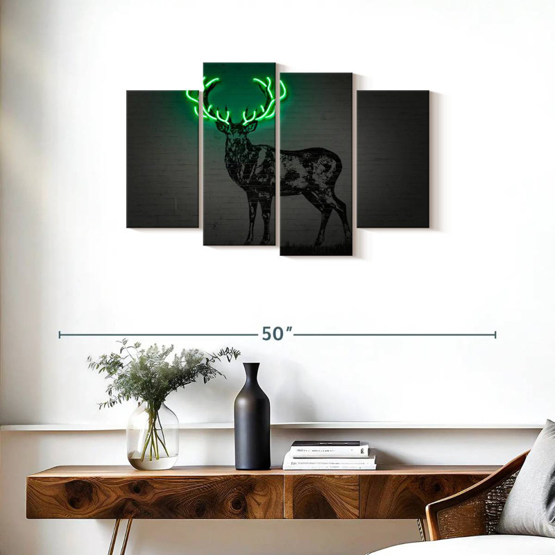 Brampt Glowing Deer, 22" H x 36" W