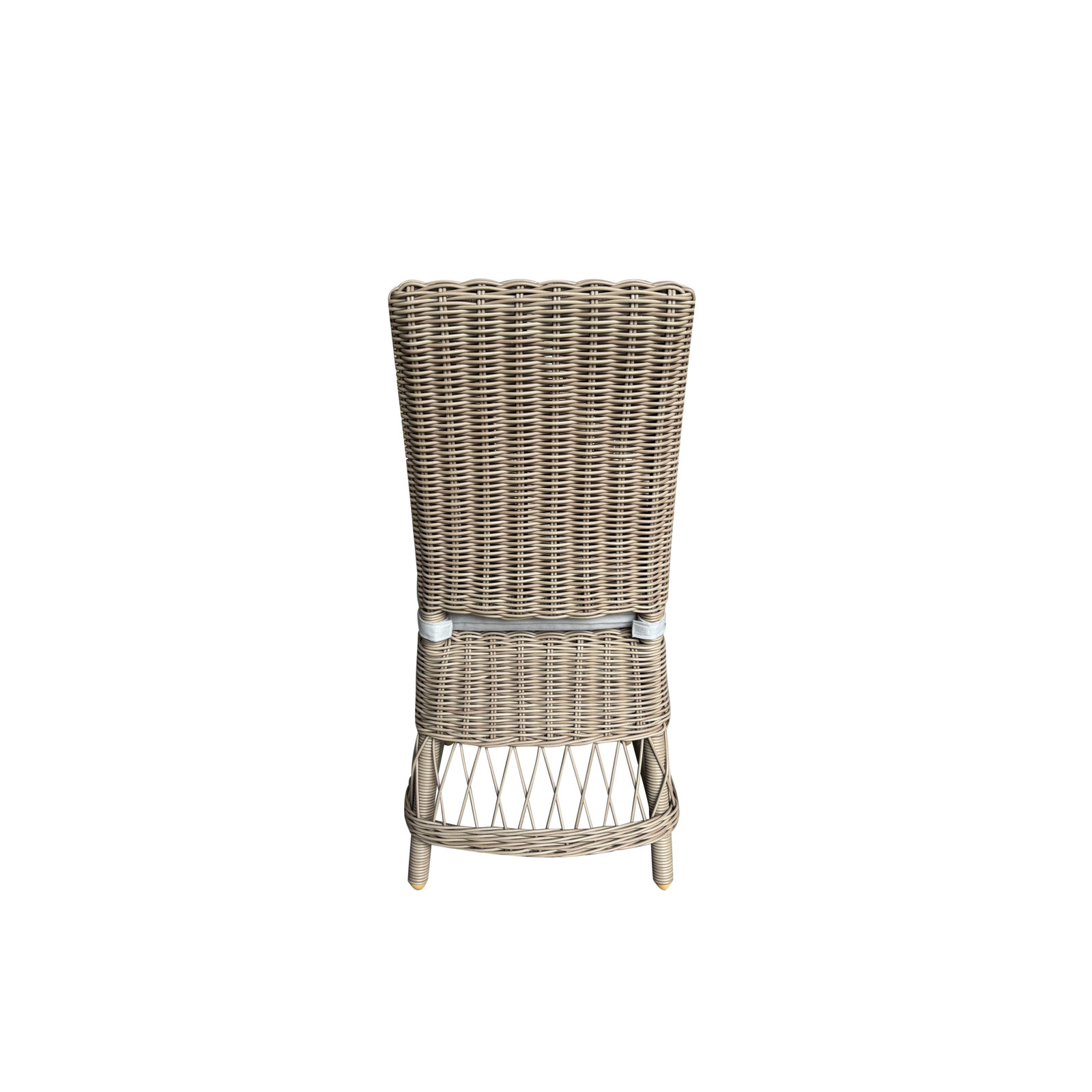 Margot Pebble Outdoor Patio Dining Chairs, Brown, Canvas Spa