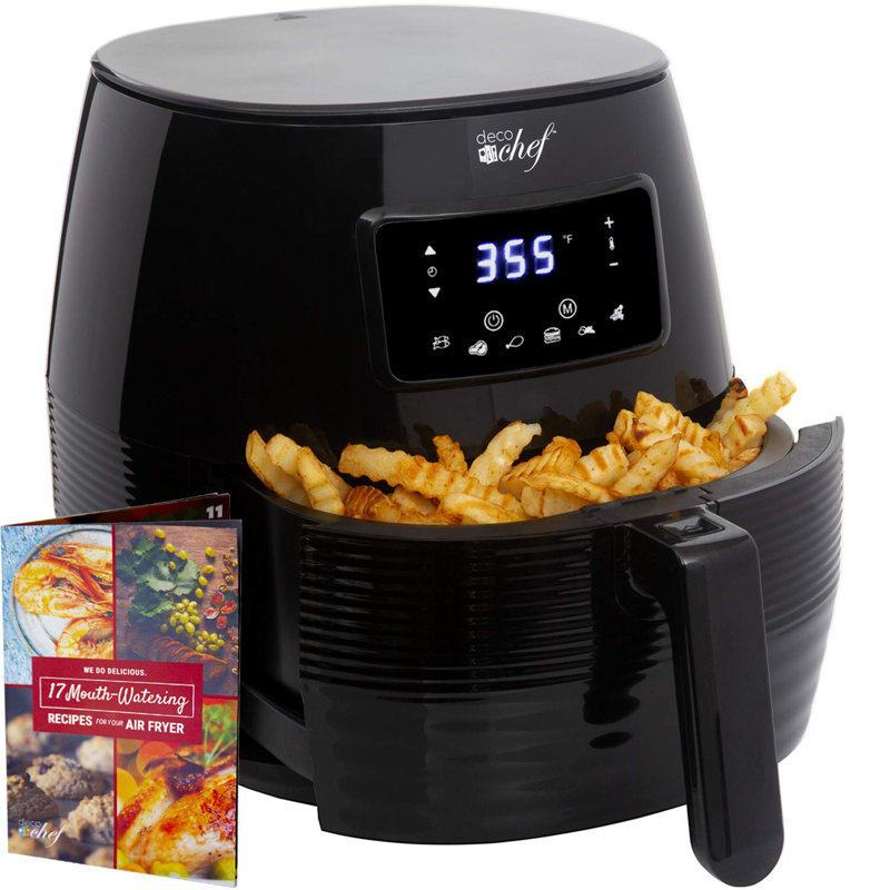 Deco Chef 5.8 Qt. Digital Electric Fryer, Black