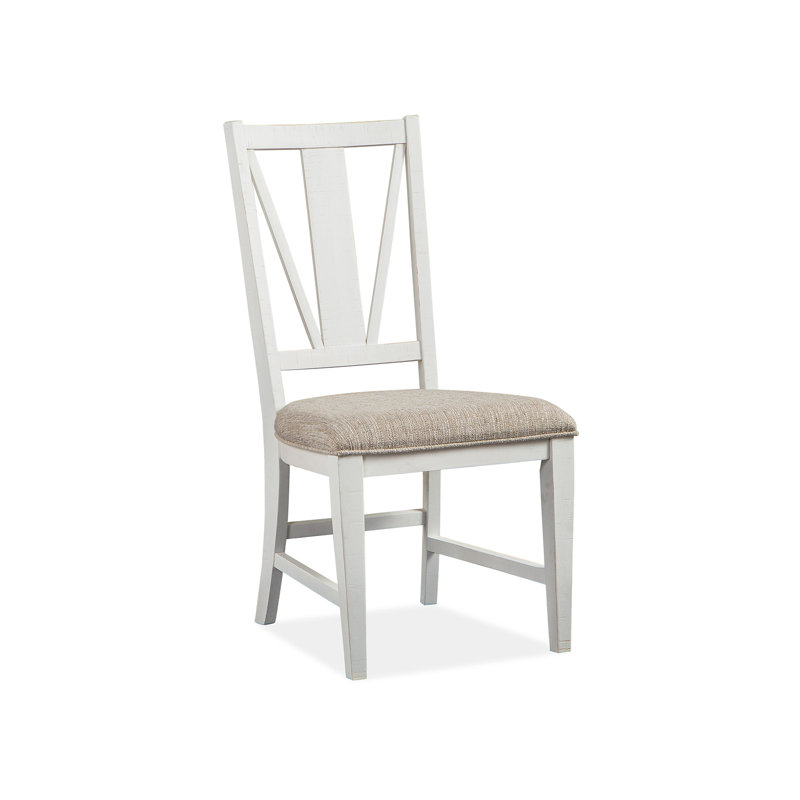 Chaise d'appoint Percheron, Brun, Blanc craie