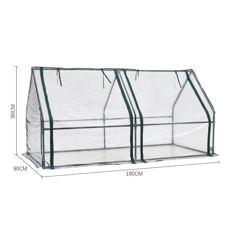 Metal Hobby Greenhouse with Window Opening