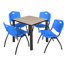 Plateau de table Kee Square, 4 chaises empilables-1810362136-1810362210-1843066369