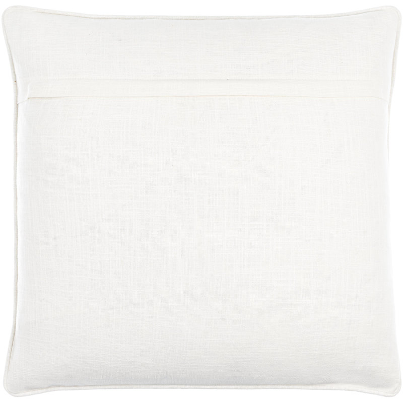 Coussin Painterly, Housse de coussin seulement - sans coussin, Ivoire, 22 po x 22 po