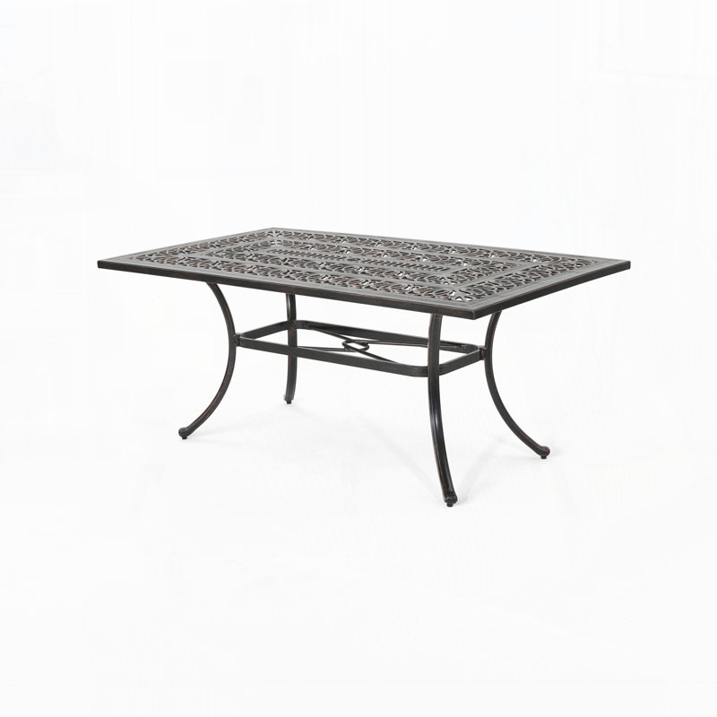 Outdoor Rectangular Aluminum Dining Table