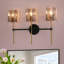 Quitman 3 - Light Dimmable Grey Glass Modern Bathroom Vanity Light ETL Certified