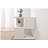 White 2-layer simple household bookshelf
