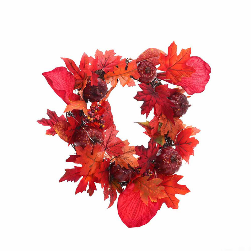Faux Lighted 40cm Wreath