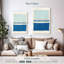 Tissage peint bleu pacifique-472837119