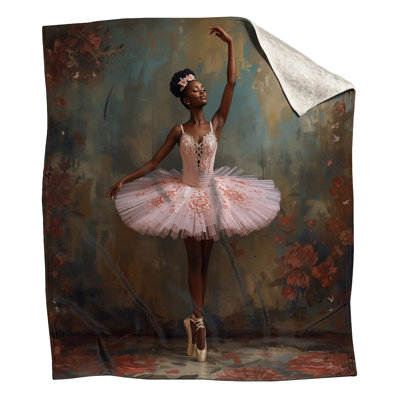 Ballerina In Pink Tutu Blankets