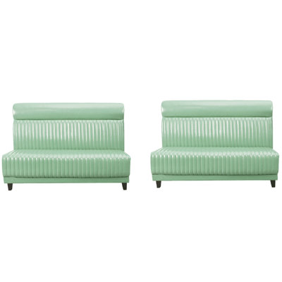 Banc rembourré en similicuir Simple Modern