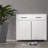Two Door Side Table-White