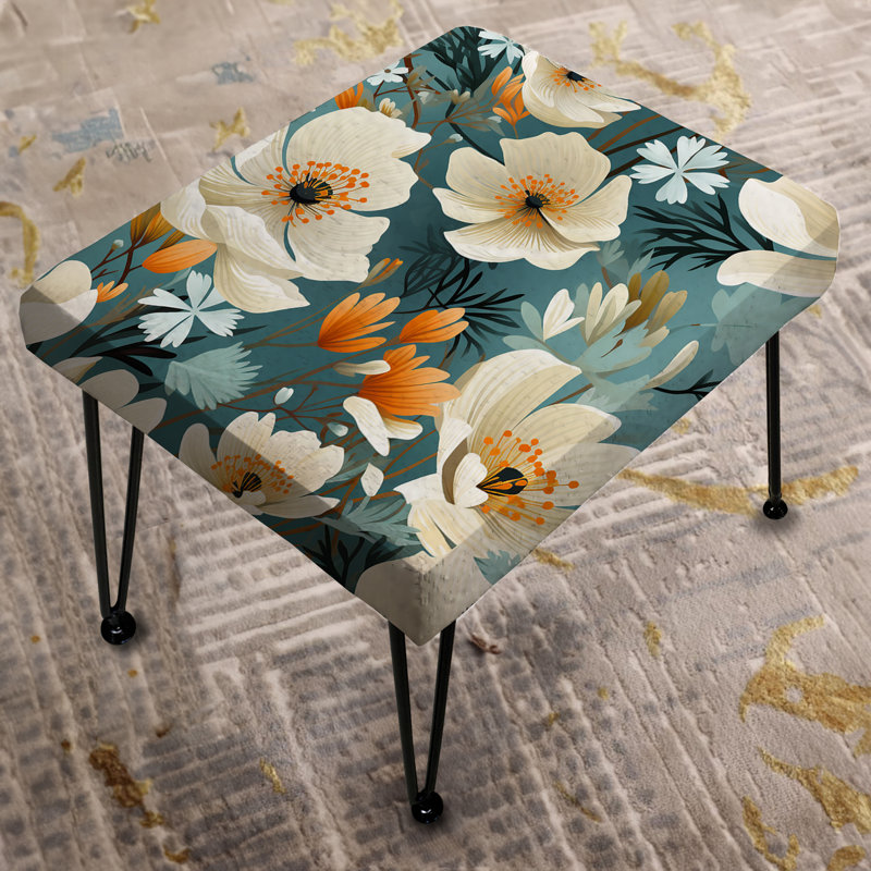 Motif floral ivoire Coastal Blossoms