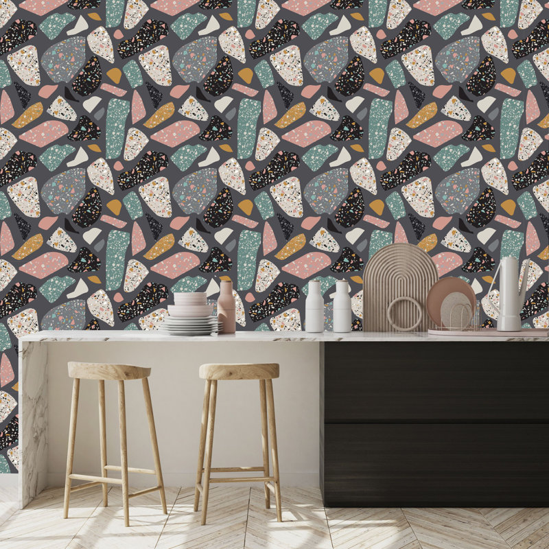 Panneau de papier peint Rahoz, L 18,75 po x l 25 po, Vinyle